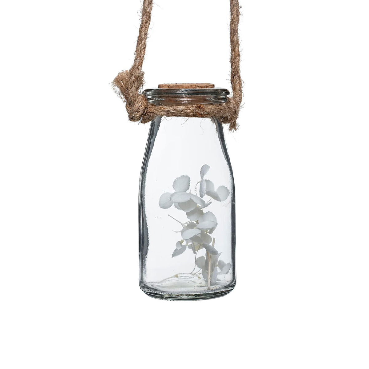 Atmosphera Hanging Glass Pot With Dried Flowers 53x45 CM - Image 2