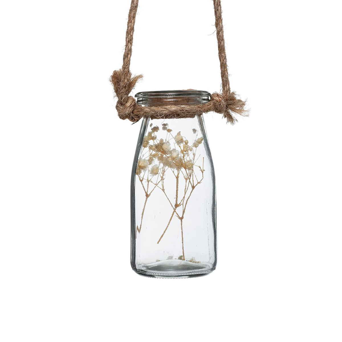 Atmosphera Hanging Glass Pot With Dried Flowers 53x45 CM - Image 3