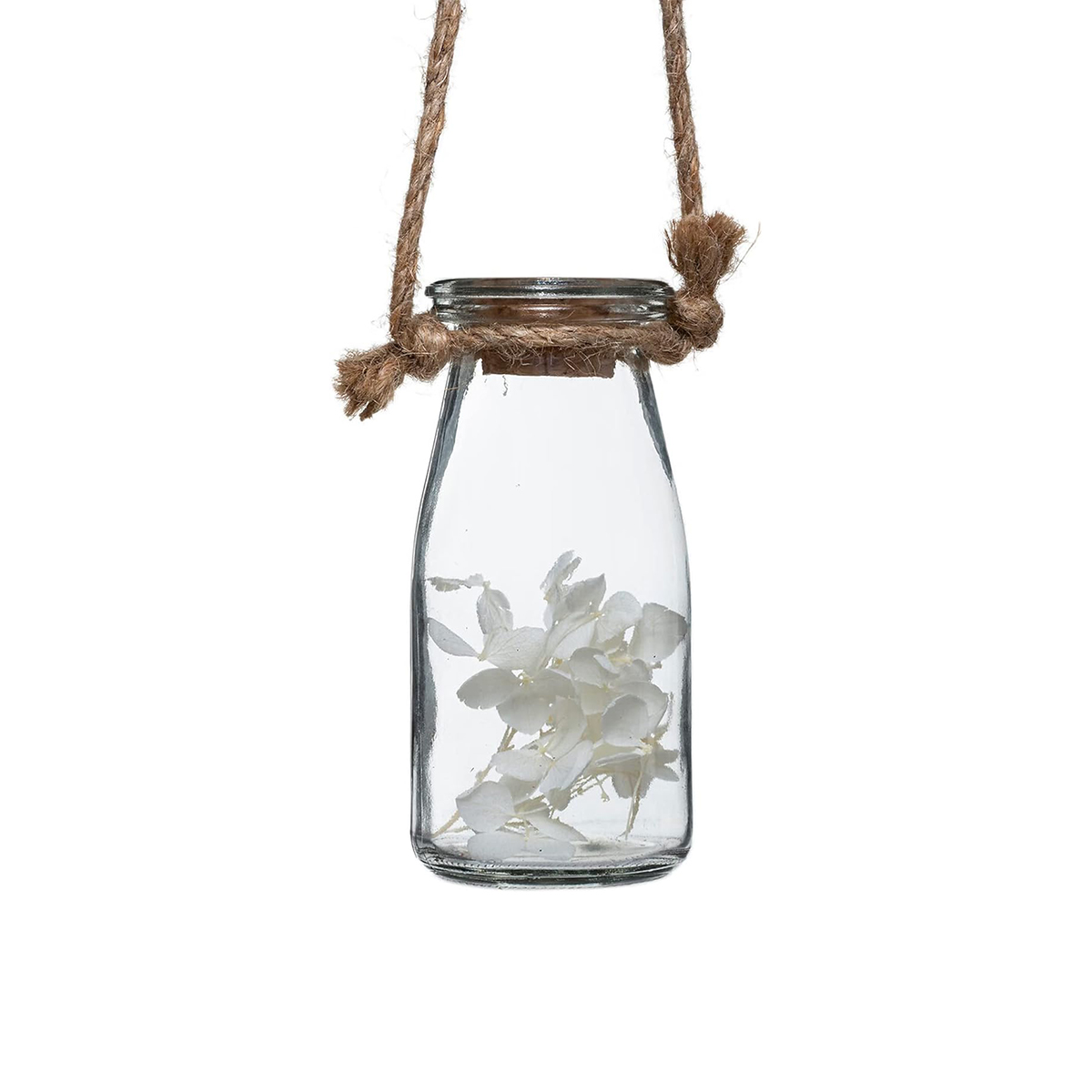 Atmosphera Hanging Glass Pot With Dried Flowers 53x45 CM - Image 4