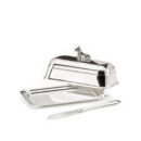 Edzard Butter Dish With Cow Figurine Silver-plated 13.5x5 CM
