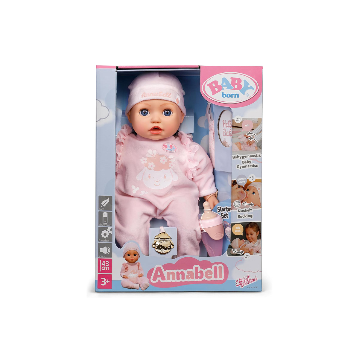 Zapf Creation-Baby Born Annabell With Outfit 43 CM