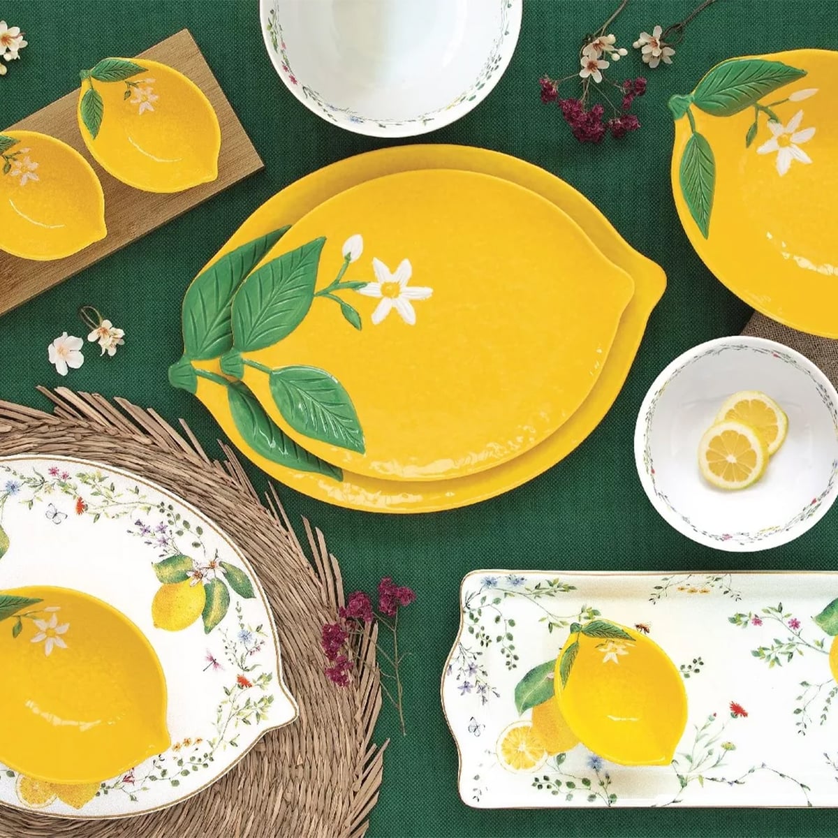ფიალა ლიმონი ფაიფურის 15 სმ Fleurs et Citrons Easy Life - Image 2