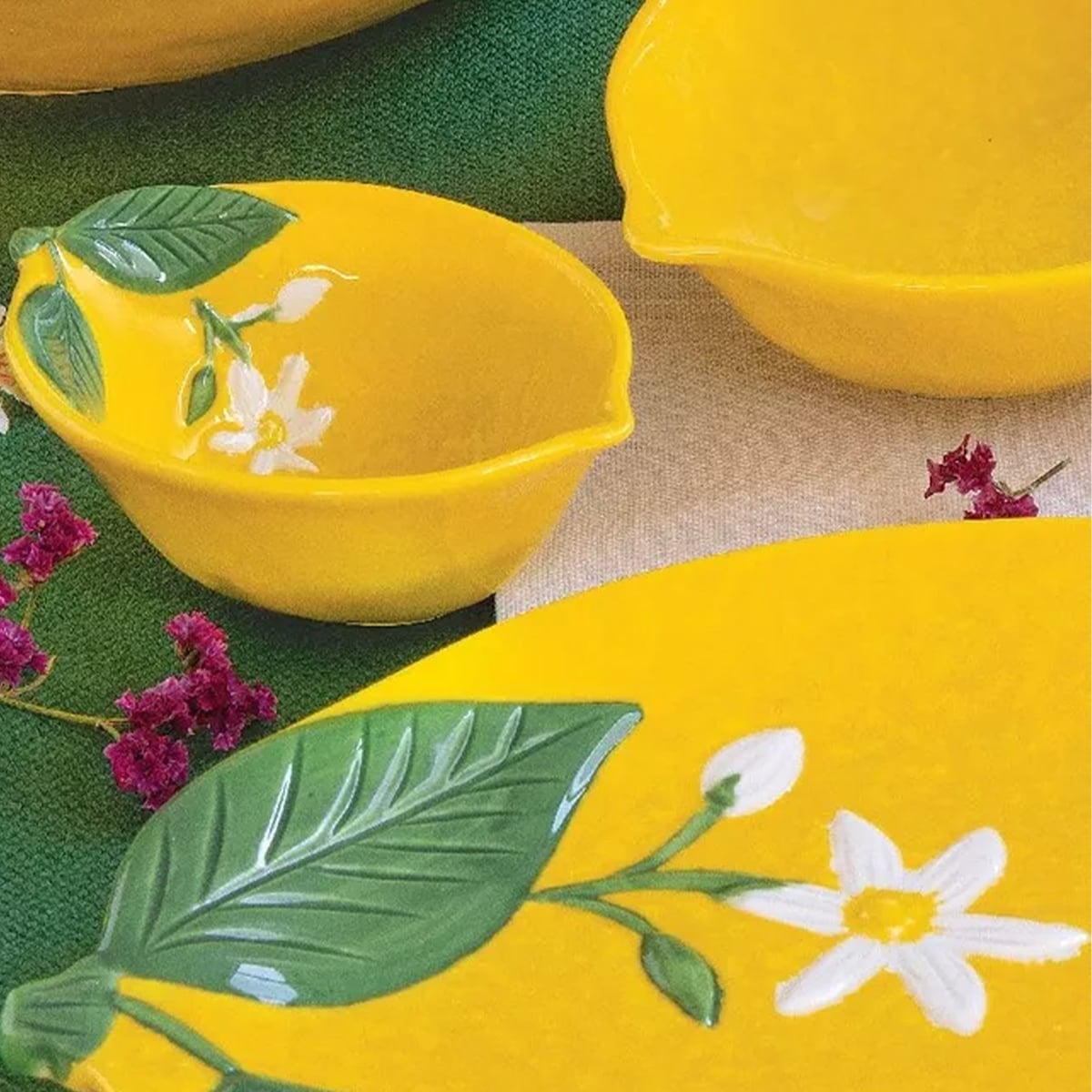 ფიალა ლიმონი ფაიფურის 15 სმ Fleurs et Citrons Easy Life - Image 3