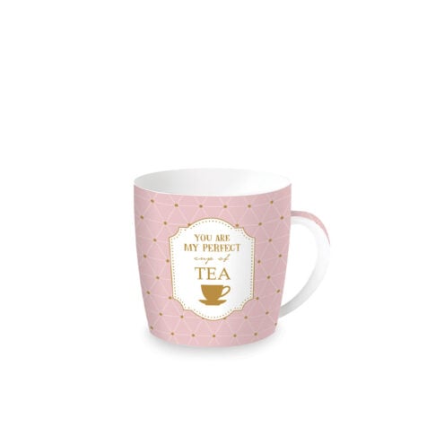 ჭიქა სახელურით ფაიფურის 350 მლ Perfect Cup Of Tea Easy Life