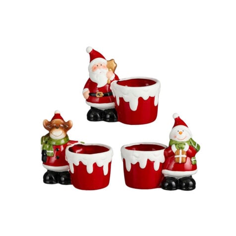 Edelman Christmas Deocorative Figure With Pot 14.5x8 CM