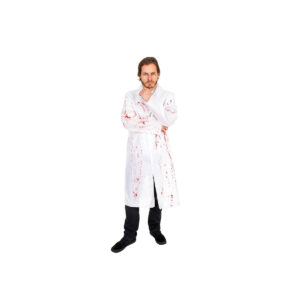 P’tit Clown-Bloodied Doctor's Coat For Adults Size S/M