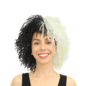 P’tit Clown-Einstein Wig With Eyebrows And Mustache Adults