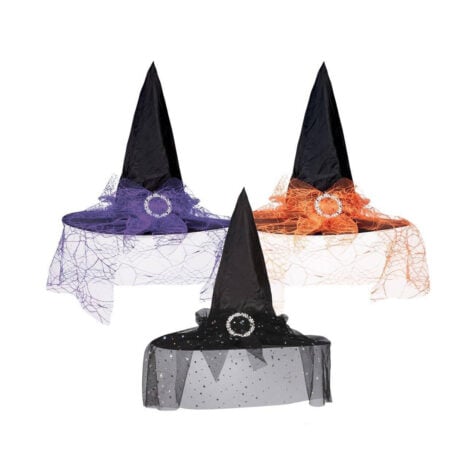 P’tit Clown-Witch Hat With Lace Ribbon