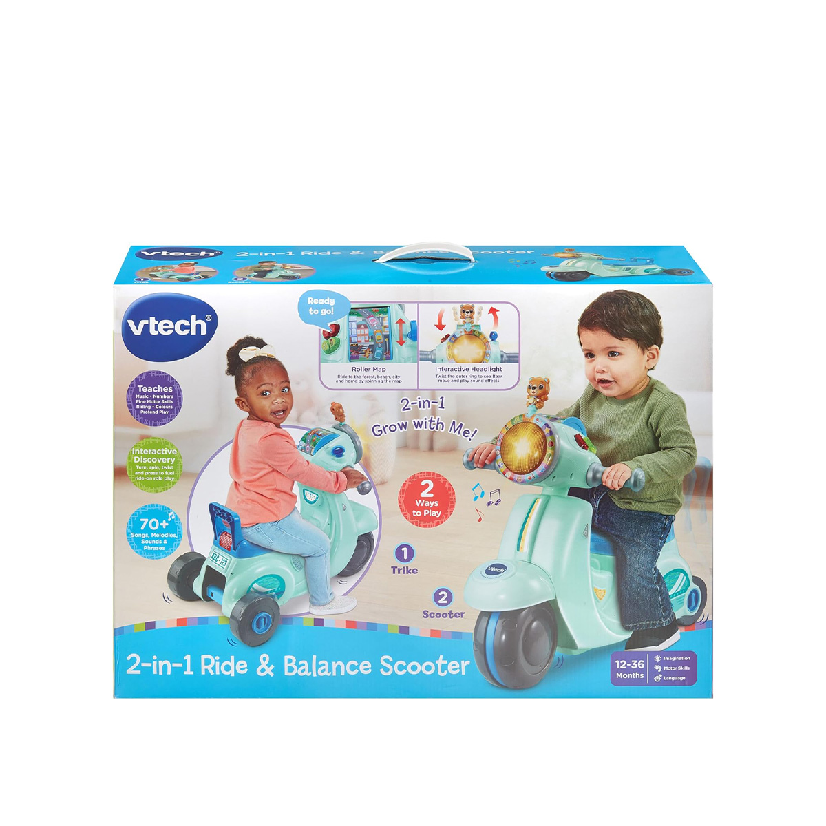 VTech 2-in-1 Ride & Balance Scooter - Image 4