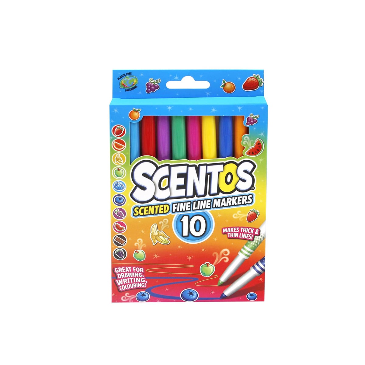 ფერადი და სურნელოვანი ფლომასტერები 1×10 Fine Line Scentos
