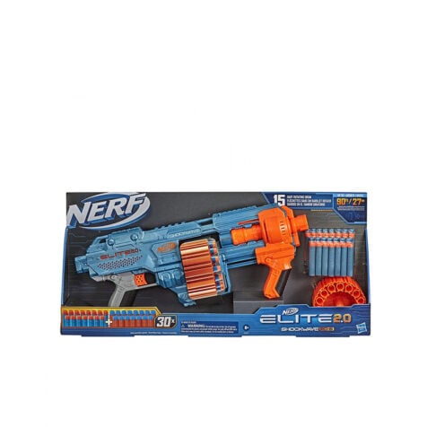 პლასტმასის თოფი 30 ტყვიით Nerf Elite 2.0 Shockwave RD-15 Hasbro