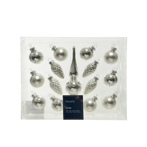 Kaemingk Christmas Tree Decoration Pine silver 1x15