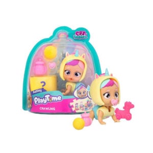 IMC Toys-Cry Babies PlayTime Day Care Crawling Ashley With Accessories