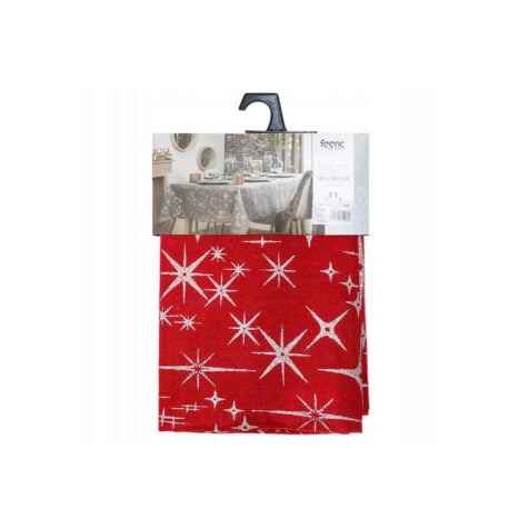 Fééric Lights & Christmas Tablecloth Colorama de Noël Doré Star Pattern 140×360 CM