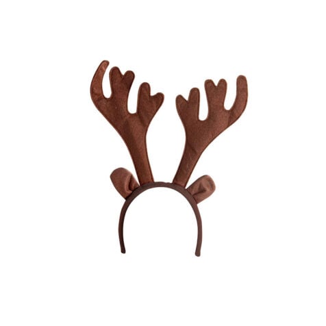 P'tit Clown Christmas Headband With Reindeer Horns