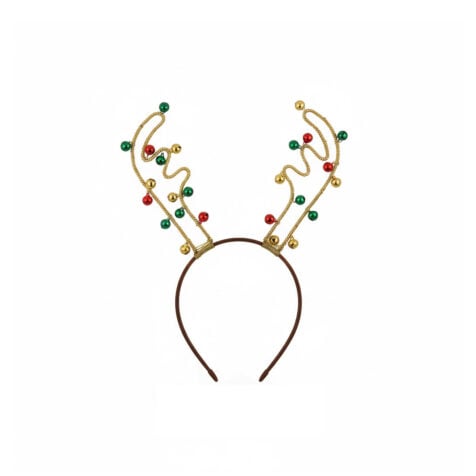 P'tit Clown Christmas Headband With Reindeer Horns