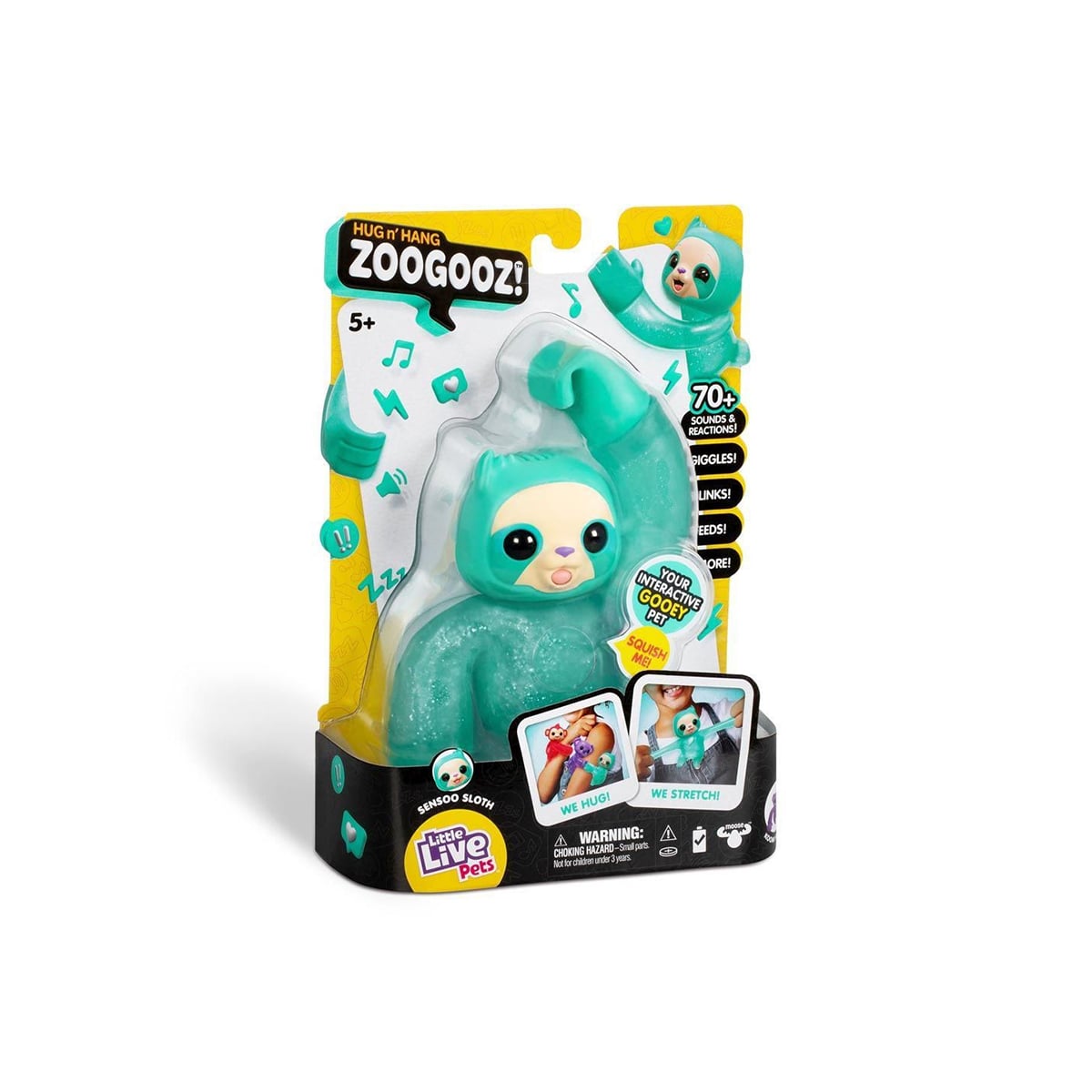 Famosa Zoogooz Hug n' Hang Little Live Pets Interactive Pet 23x17 CM - Image 4