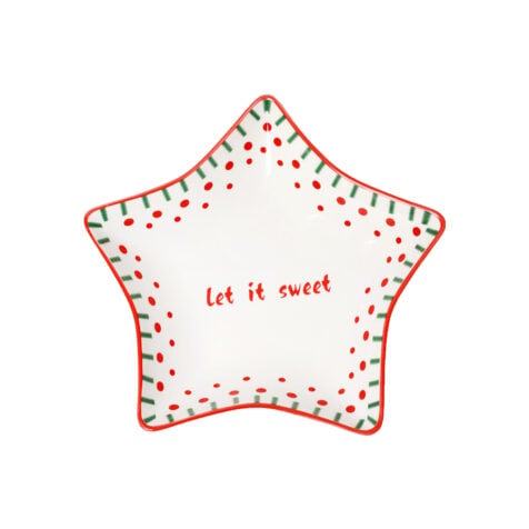 Super Christmas Tableware Star Shaped Dish 20×15 CM