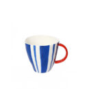 ჭიქა სახელურით ფერადი ზოლებით 375 მლ Color Stripe Super