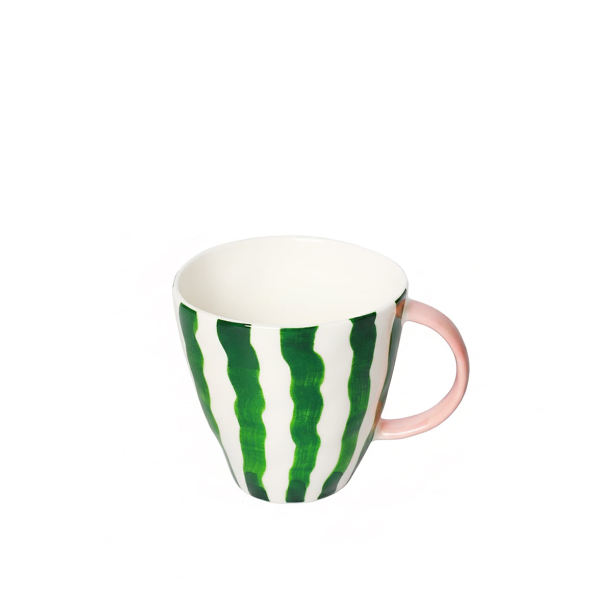 ჭიქა სახელურით ფერადი ზოლებით 375 მლ Color Stripe Super