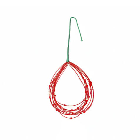 Super Heritage Christmas Decoration With Beads 35 CM