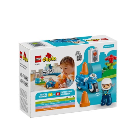 კუბიკები 11 ერთეული Blue Police Motorcycle Duplo Lego 10471