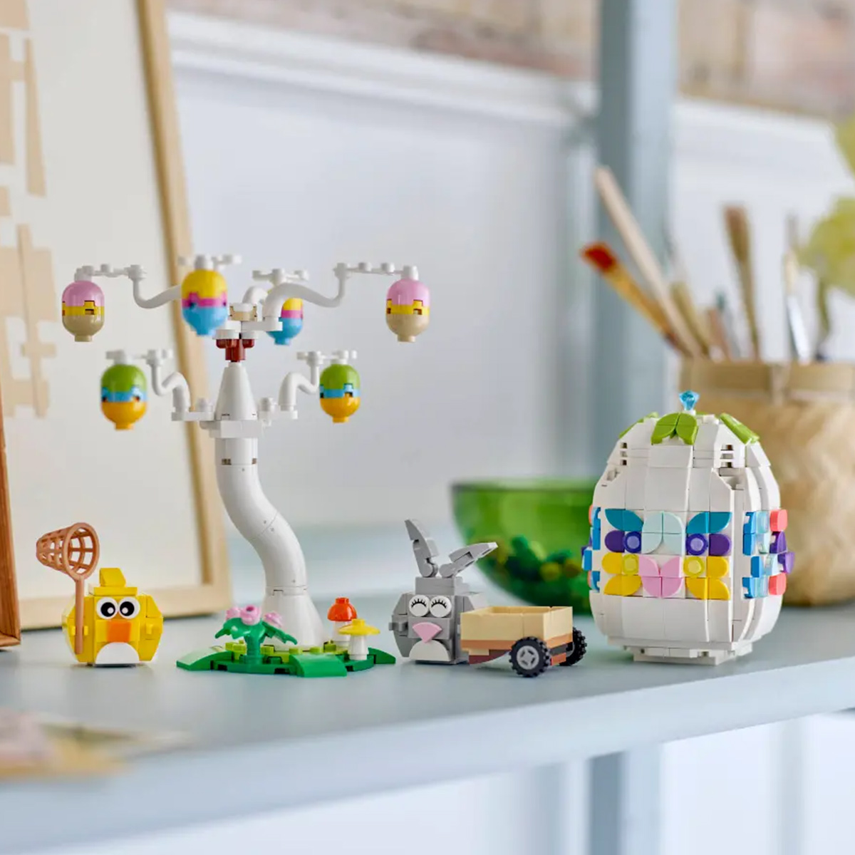 კუბიკები 140 ერთეული Easter Bunny and Chick Egg Hunt Lego 40808 - Image 5