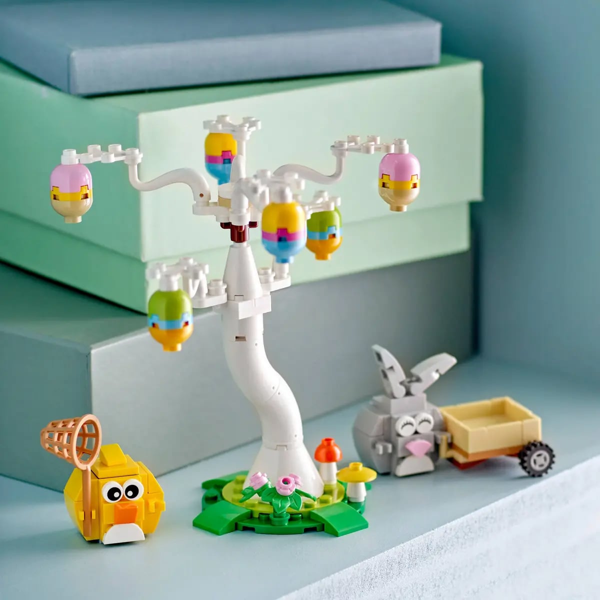 კუბიკები 140 ერთეული Easter Bunny and Chick Egg Hunt Lego 40808 - Image 6
