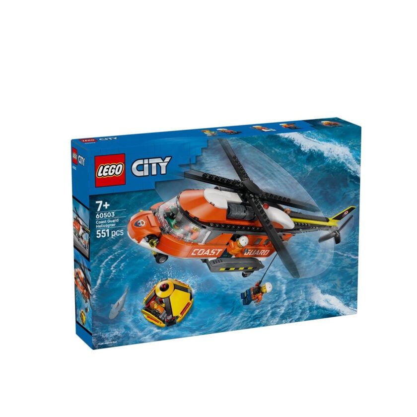 კუბიკები 551 ერთეული Coast Guard Helicopter City Lego 60503