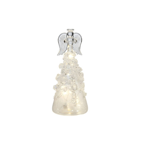 Mascagni Casa Christmas Decorative Figure Angel With Led Glass 16.5 CM