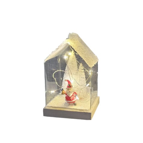 Mascagni Casa Christmas Decorative House With Snow Led 16.5 CM