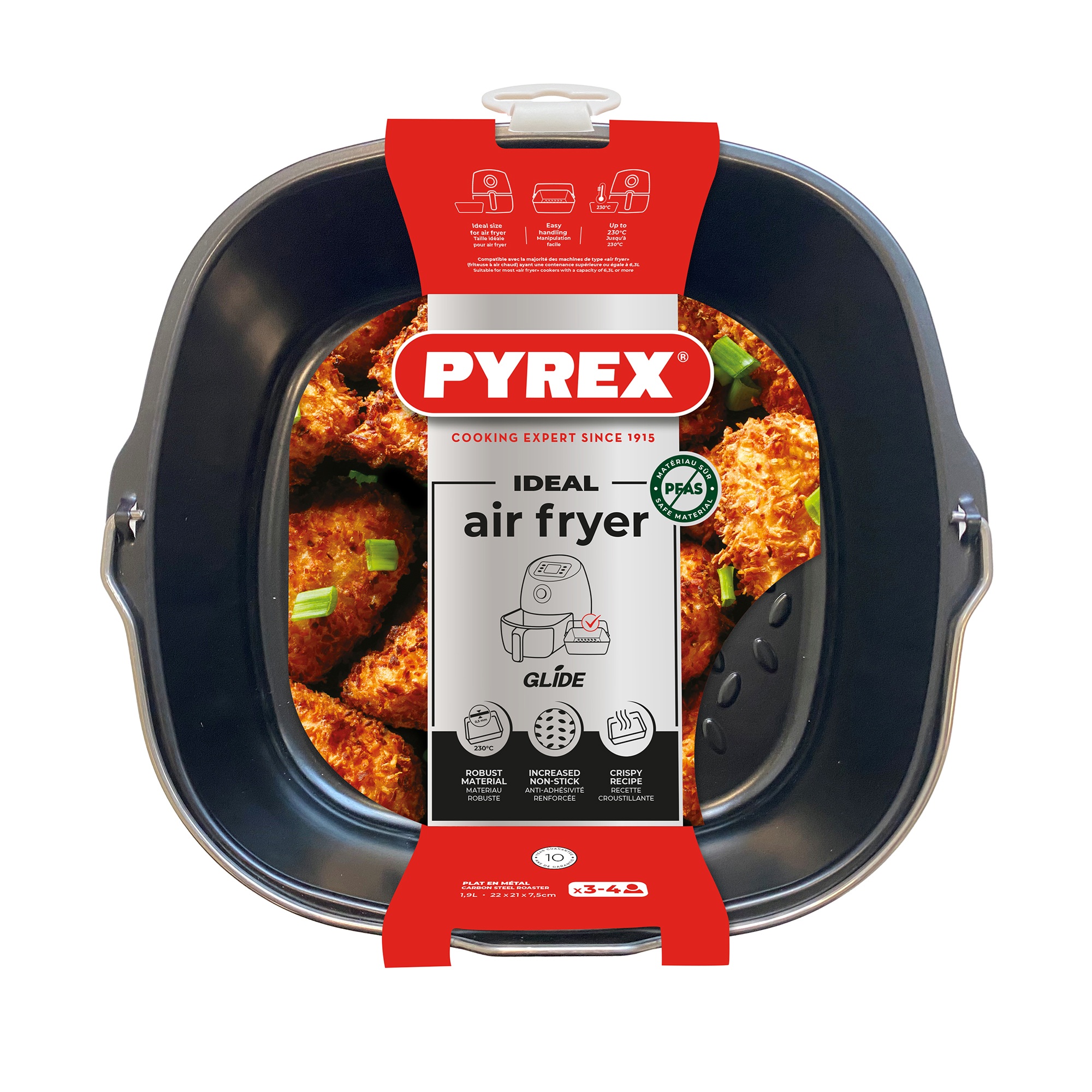 საცხობი ფორმა მეტალის 22x21სმ Air Fryer Pyrex - Image 3