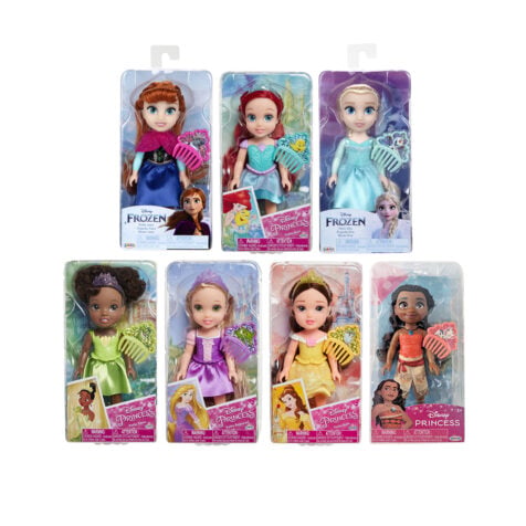 თოჯინა სავარცხლით 15 სმ Petite Disney Princess Jakks Pacific