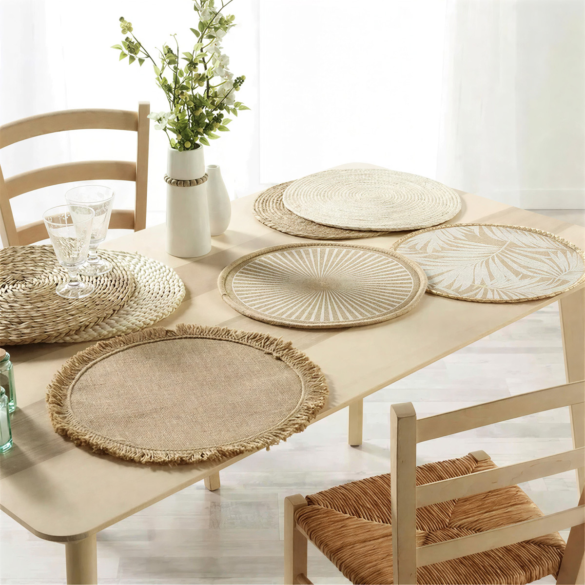 U10 Rush Straw Placemat 38 CM - Image 3