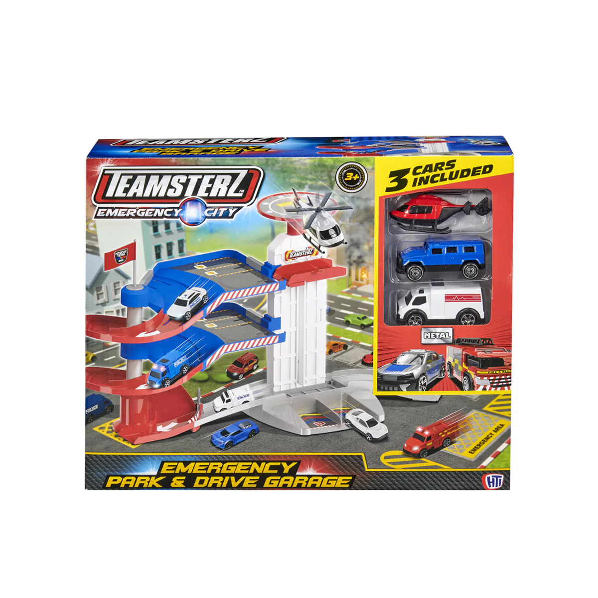 HTI Toys Teamsterz Emergency City Park & Drive Garage Play Set