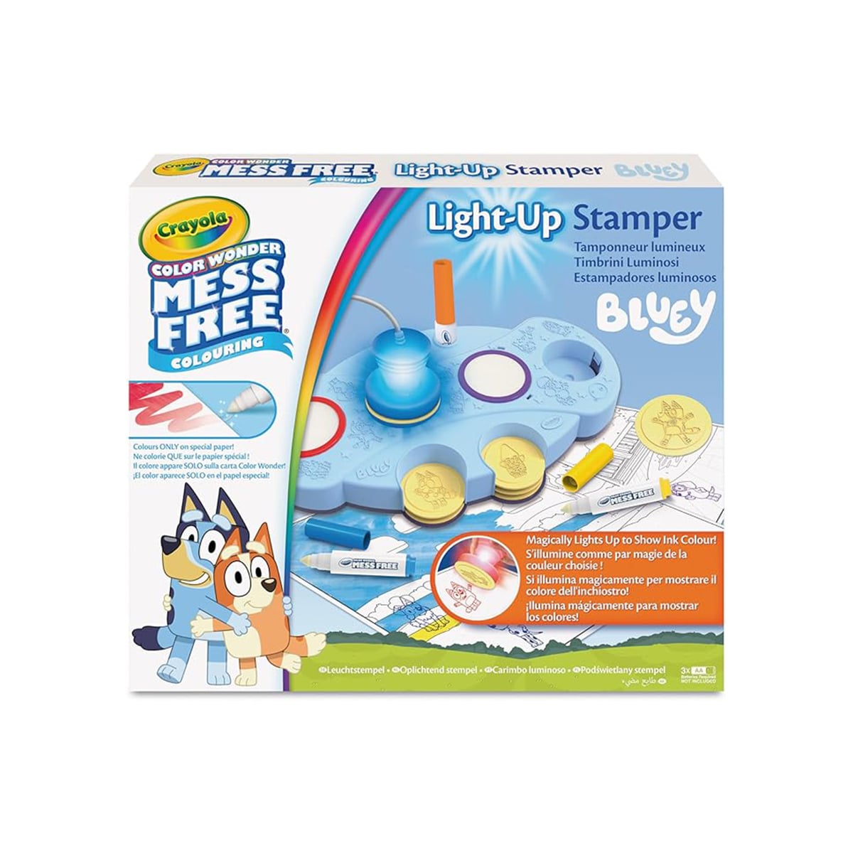 Crayola Color Wonder Bluey Light-Up Stamper