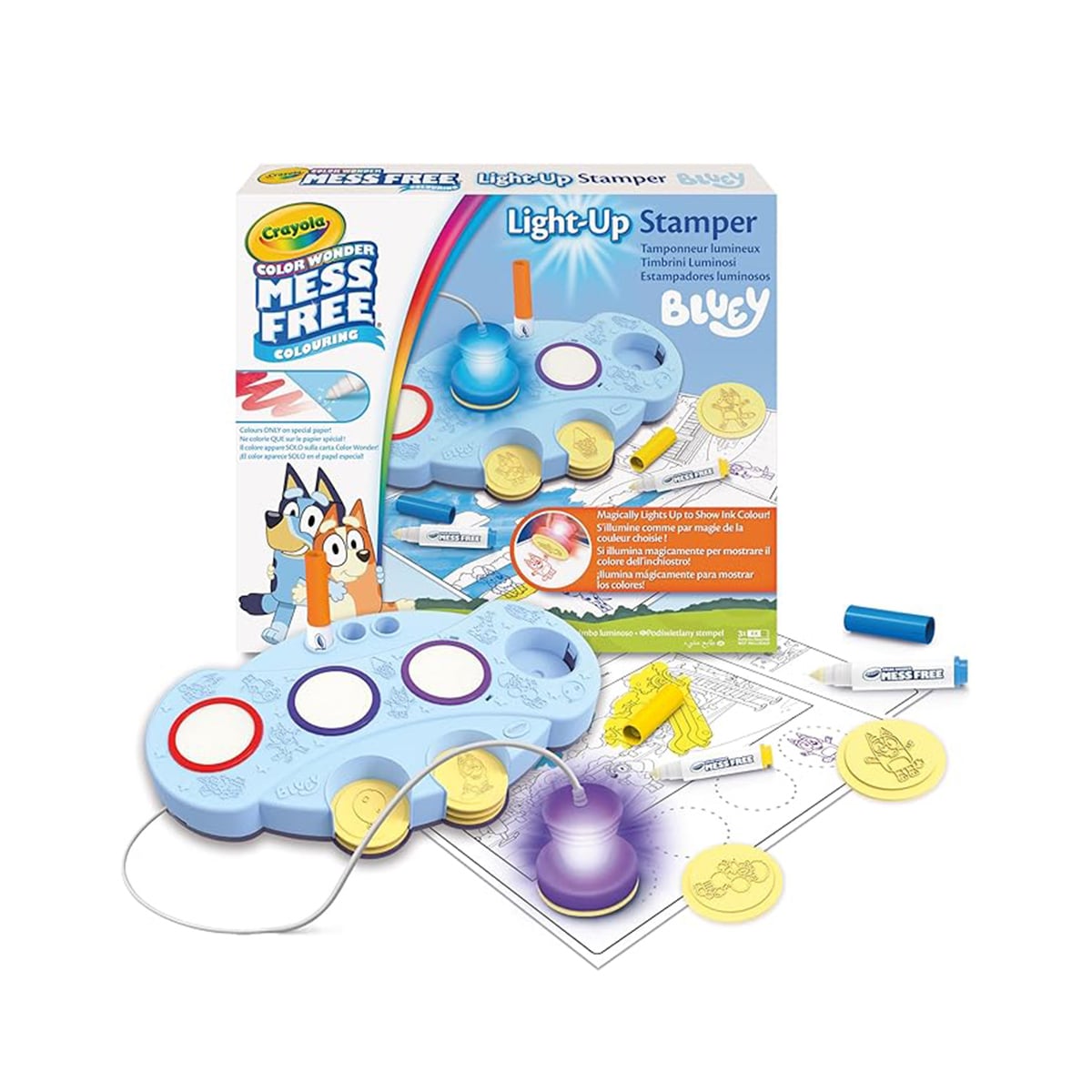 Crayola Color Wonder Bluey Light-Up Stamper - Image 2
