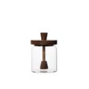 ქილა თაფლის ხის თავსახურით და კოვზით 13.5 სმ Clear Line Super