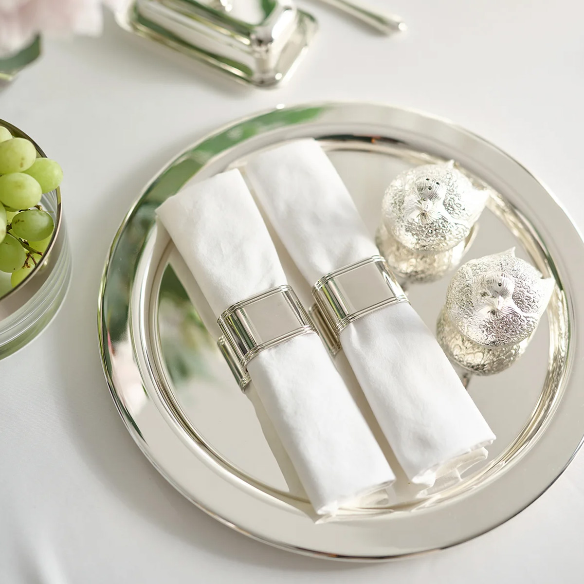 Edzard Napkin Rings Silver-plated 5 CM 1x4 - Image 6