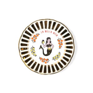 Bitossi Home Un Buon Ricordo Sirenetta Plate Porcelain 20.5 CM