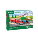 ლიანდაგების ნაკრები მატარებლით ხის World Brio