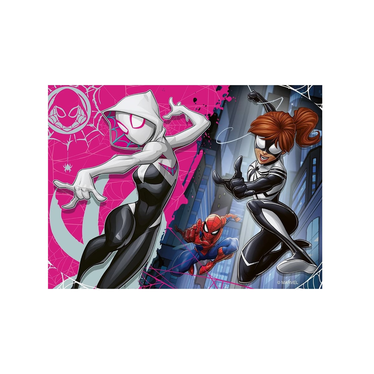 ფაზლი 12-16-20-24 ნაწილით Spider-Man Marvel Ravensburger - Image 2