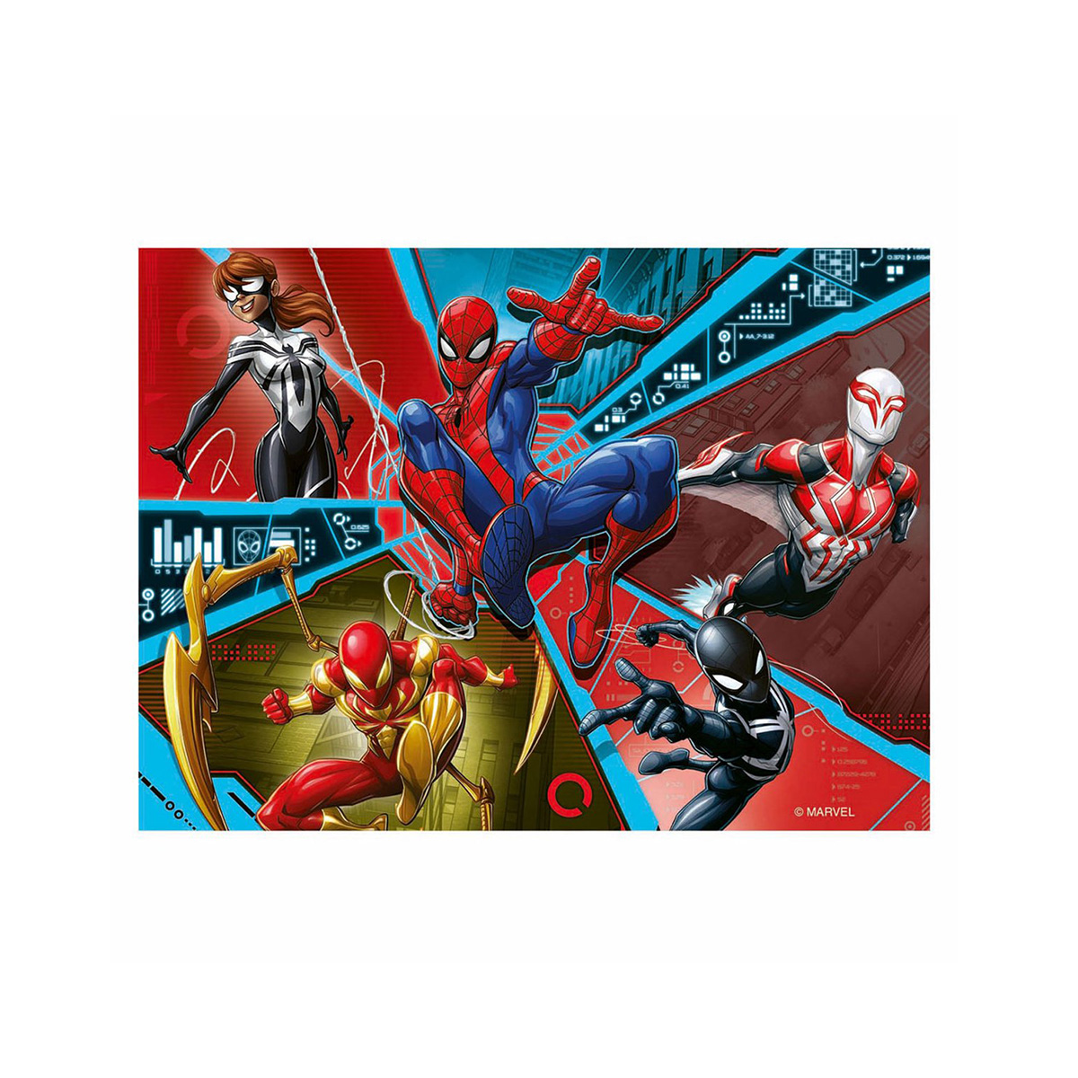 ფაზლი 12-16-20-24 ნაწილით Spider-Man Marvel Ravensburger - Image 3