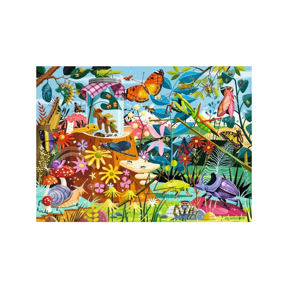 Ravensburger-Greg Paprocki: Backyard Bug World Jigsaw Puzzle 60 Pieces - Image 2