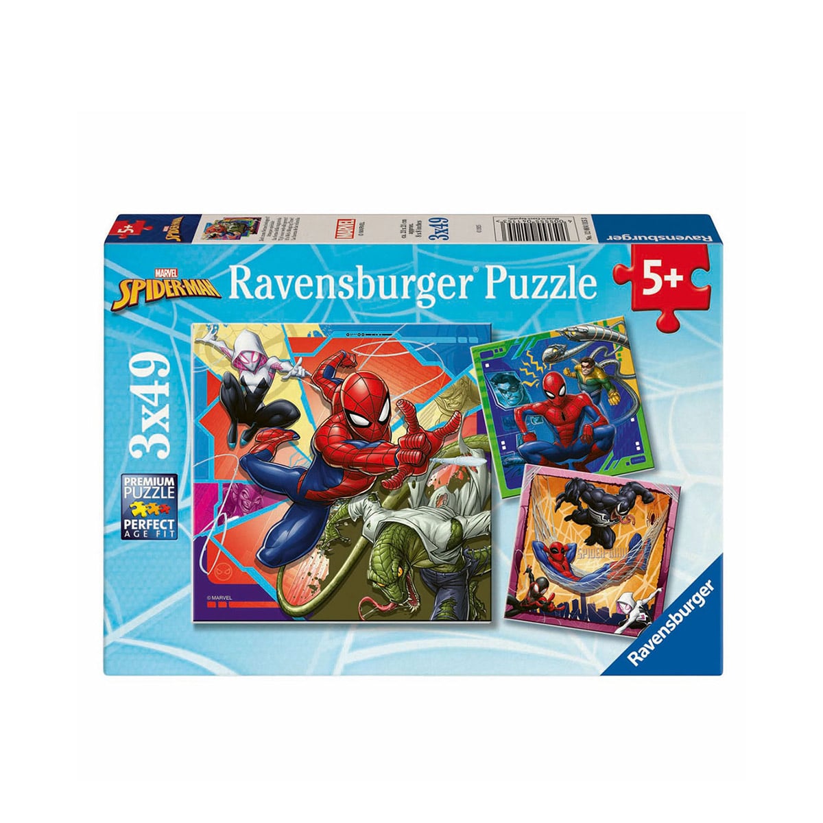 ფაზლი 3x49 ნაწილით Marvel Spiderman Ravensburger