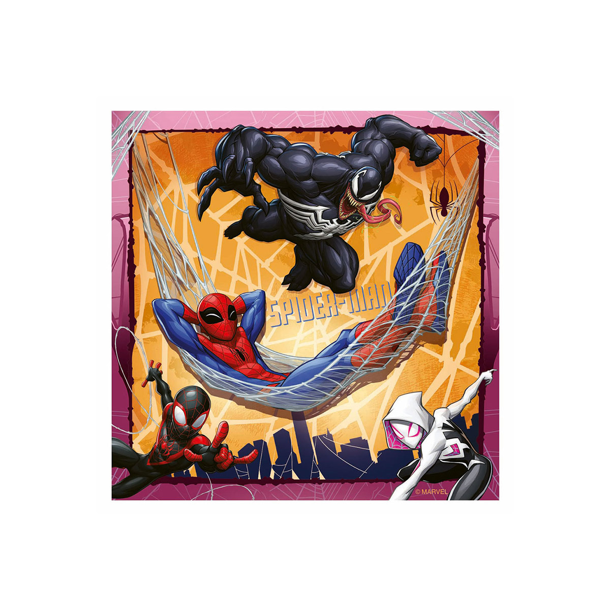 ფაზლი 3x49 ნაწილით Marvel Spiderman Ravensburger - Image 2
