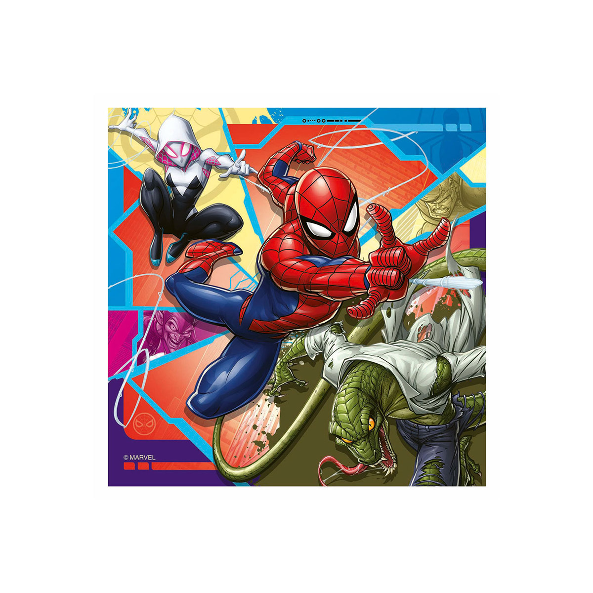 ფაზლი 3x49 ნაწილით Marvel Spiderman Ravensburger - Image 4