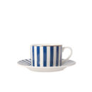 ფინჯანი ლამბაქით ფერადი ზოლებით 250 მლ Color Stripe Super