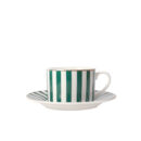 ფინჯანი ლამბაქით ფერადი ზოლებით 250 მლ Color Stripe Super