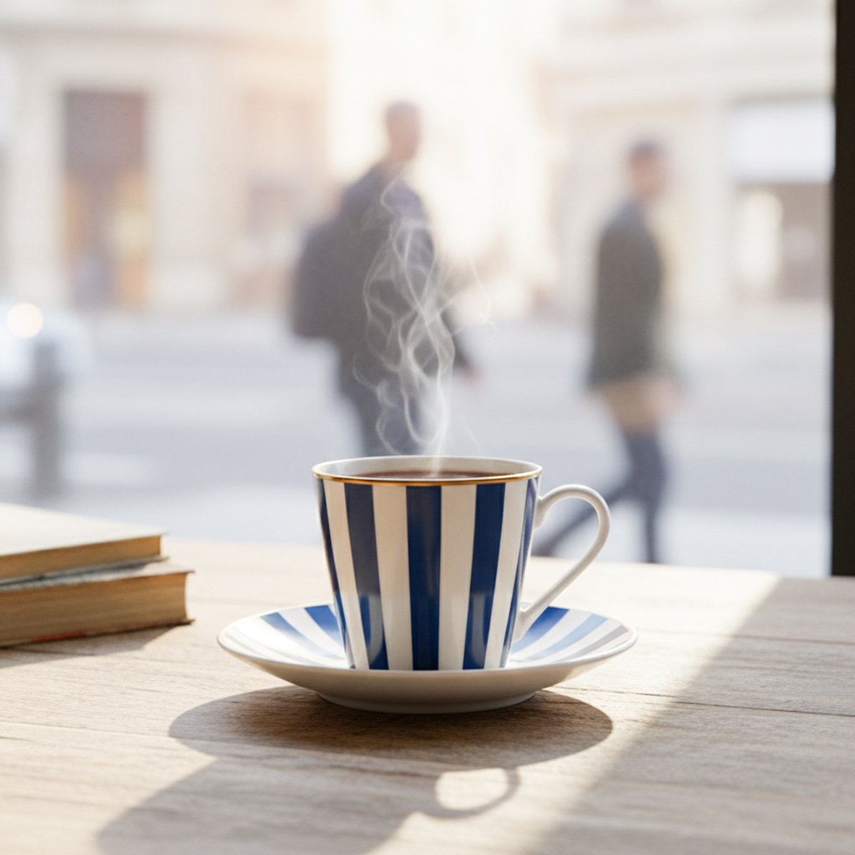 ფინჯანი ლამბაქით ფერადი ზოლებით 100 მლ Color Stripe Super - Image 4